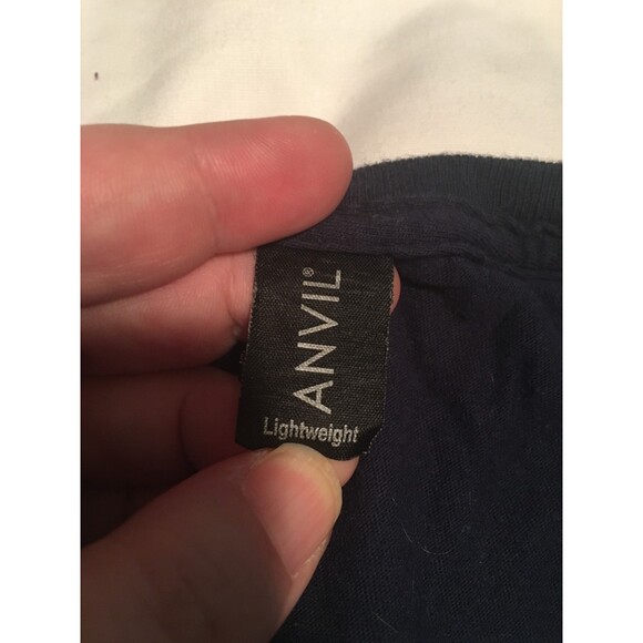 Anvil t-shirt Womens Medium black orange white Power to the Girls tee Y2K Sporty - Picture 3 of 6